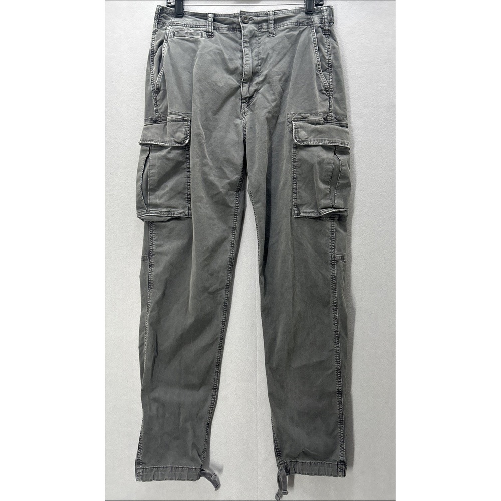American Eagle Slim Lived In Cargo Pants Mens 30x30 Flex Pants Gray Military